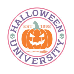 Halloween University Est. 1998 Illustration