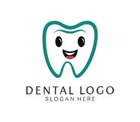 Dentist Logo tooth shape design vector template...Dental Clinic