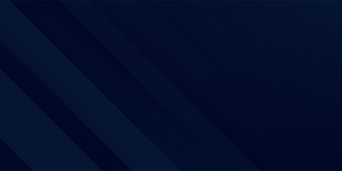 Obraz premium Dark blue background. Abstract geometric shapes on black overlap color.