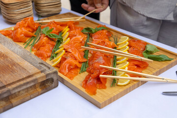 Plateau saumon frais