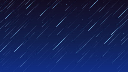 流星群のイラスト