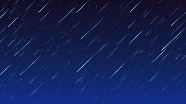 流星群のイラスト