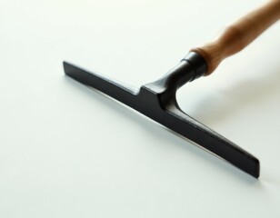 Fototapeta premium A close-up shot of a hammer with a wooden handle on a white surface, great for DIY or hardware stores