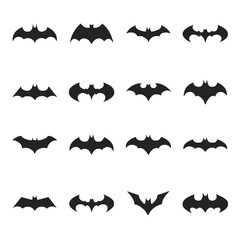 Bat Logo Icon Set – Modern, Minimalist & Versatile Bat Symbols