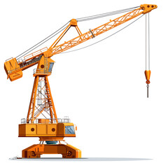 Crane vector isolated 