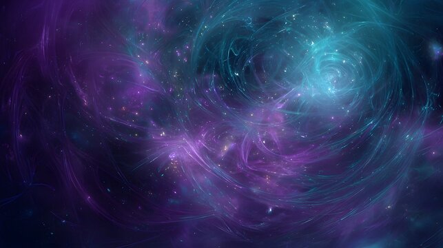 abstract fractal background, a computer-generated illustration, texture of galaxy sky. 