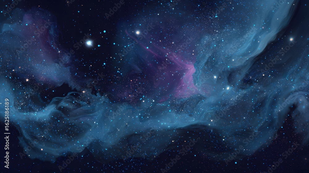 Canvas Prints nebula and galaxies in deep space. abstract space background.
