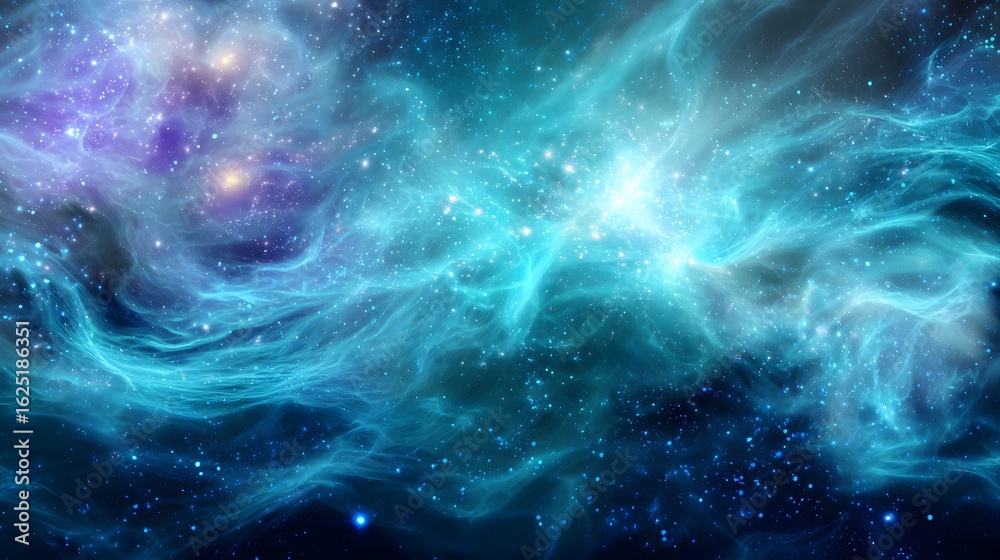 Poster nebula and stars in deep space. abstract space background.