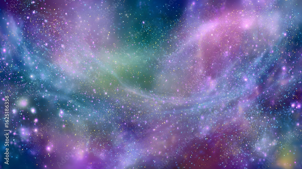 Canvas Prints cosmic space background with stars and nebula. abstract galaxy illustration.
