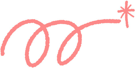 Cute hand drawn wave line illustration