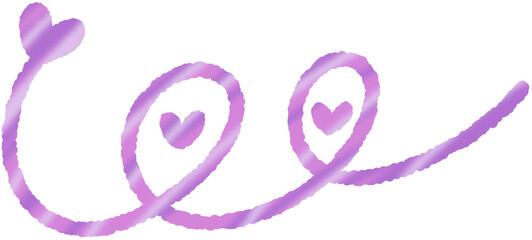 Cute hand drawn wave line illustration