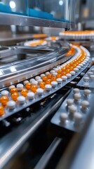 Pharmaceutical Production Line with Blister Packs of Pills