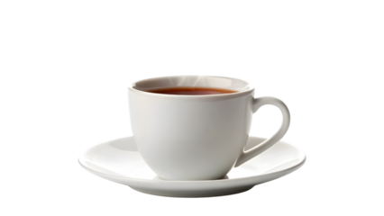 cup of tea isolated on white background
