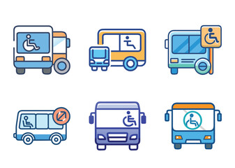Various Buses Designed for Accessibility and Public Transportation with Different Styles