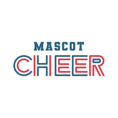 Dynamic Typography with Mascot and Cheer Team Concept
