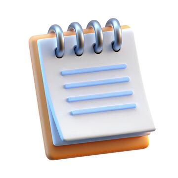 3d White paper task management todo check list, efficient work on project plan, fast summary, assignment and exam.