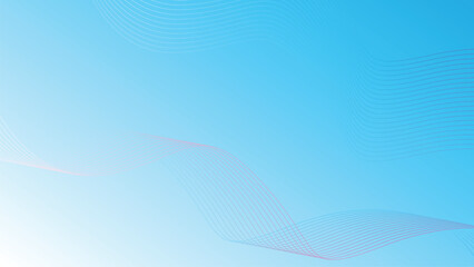 abstract blue wave line background