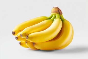 Golden Bananas: A Cluster of Ripe Fruit in Minimalist Style