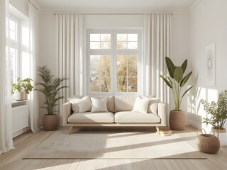 Minimalist Scandinavian Living Room