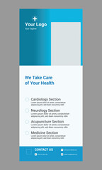 doctor rollup banner design vector file design.