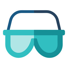 Safety Glasses Icon Vector Sign and Symbol in Modern Trendy Design