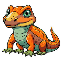 Obraz premium vector illustration of cartoon dinosaur