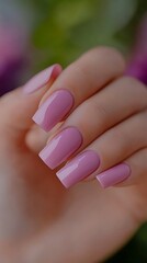 woman hands with nail polish