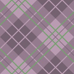 Obraz premium A geometric pattern features intersecting diagonal and vertical lines in shades of purple. The arrangement creates a symmetrical plaid design with a mix of dark and light purple squares.