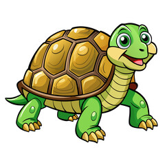 Fototapeta premium cartoon, turtle, animal, vector, illustration, green, reptile, tortoise, fun, cute, art, happy, character, drawing, nature, shell, smile, isolated, funny, cheerful, wildlife, animals, dragon, zoo, sna