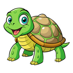 Fototapeta premium funny turtle cartoon