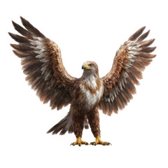 Obraz premium Majestic Eagle with Outstretched Wings Capturing the Beauty of Wildlife and Nature in a Stunning Display of Power and Grace