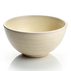 empty bowl on white background
