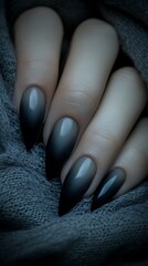 woman hands with nail polish