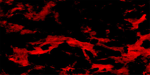 Abstract red marble and red granite tiles floor on red background. Decorative red panoramic background texture. Dirty rustic red grungy texture. Gloomy black and red colors background for design.