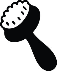 Silhouette pastry wheel decorating kitchen tool isolated vector illustrator