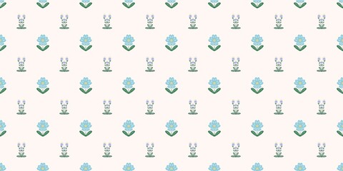 Seamless watercolour and unique floral pattern background for covers, notes, banner. Soft backgrounds colour. Watercolour art work. Flower stalk. Colourful flower. Summer Spring.