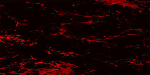 Abstract red marble and red granite tiles floor on red background. Decorative red panoramic background texture. Dirty rustic red grungy texture. Gloomy black and red colors background for design.