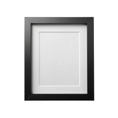 an empty black frame with a white pass partout [Transparent Background PNG].