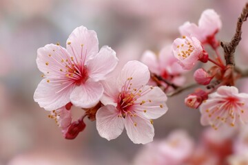 Obraz premium Pink Cherry Blossom Flower Bloom