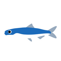 Sardine Fish PNG – Blue Ocean Fish Clipart on Transparent Background
