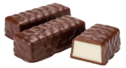 Isolated Chocolate Covered Cream Candy