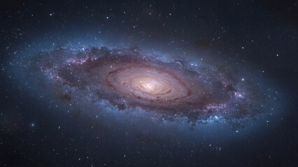 Naklejka premium space galaxy in space