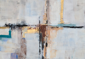 Abstract artwork with dynamic lines and soft colors, creating a harmonious and modern composition, perfect for contemporary interior design and artistic projects