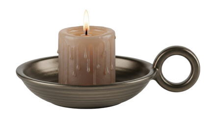 Isolated Candle Holder