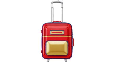 Isolated Red Suitcase