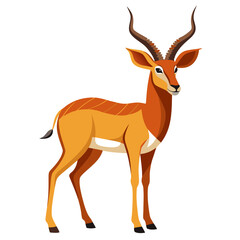 deer silhouette isolated on white