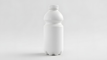 Plastic Water Bottle on White Background