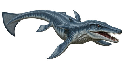 Isolated Mosasaur Dinosaur