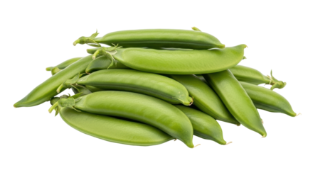 Isolated sugar snap peas
