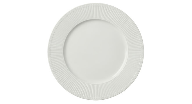 Isolated white plate